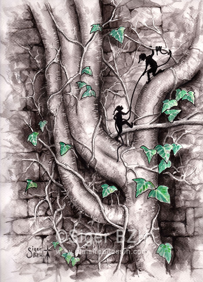 Korrigans dans le lierre - Siger BZH