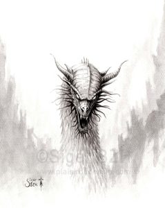 Dragon à l'encre de Chine - Siger BZH