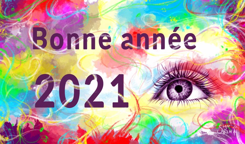 de la couleur et de la creativite - bonne annee 2021